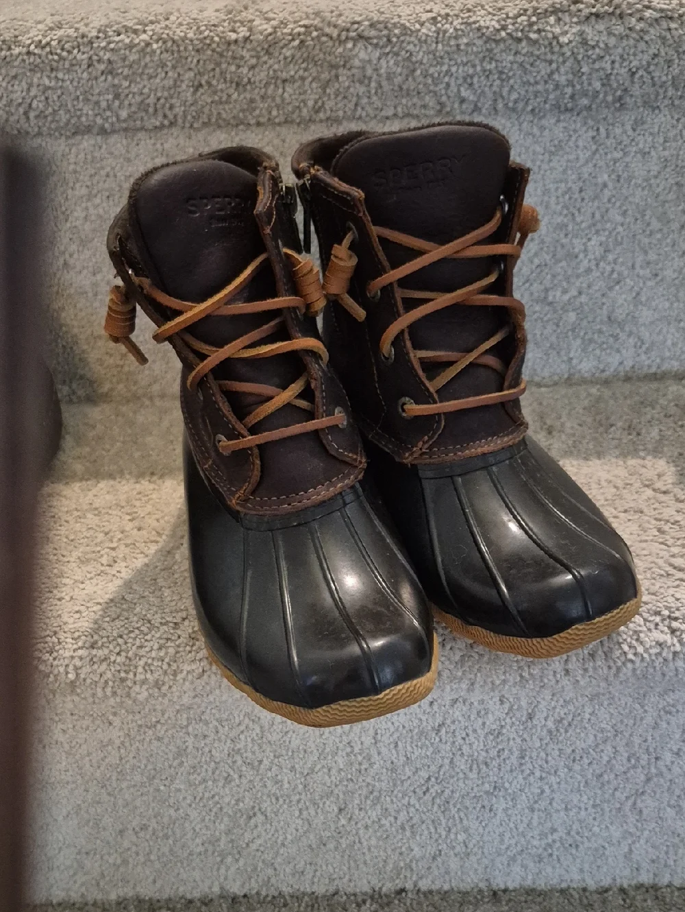Sperry Saltwater Weatherproof Duck Boots 6.5 M